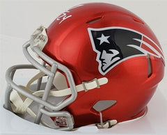 Ty Law Signed New England Patriots Speed Mini Helmet (Patriots Alumni Club COA)