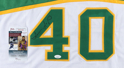 Shawn Kemp Signed Seattle Supersonics Jersey (JSA COA) 6xAll Star Power Forward