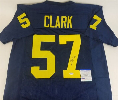Frank Clark Signed Michigan Wolverines Jersey (PSA COA) Kansas City Chiefs D End