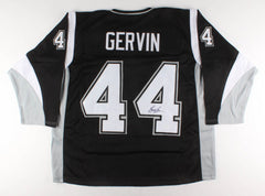 George Gervin Signed San Antonio Spurs Hockey Style Jersey (JSA COA) The Iceman