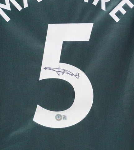 Harry Maguire Signed Manchester United Adidas Soccer Jersey (Beckett) 2019 /2023