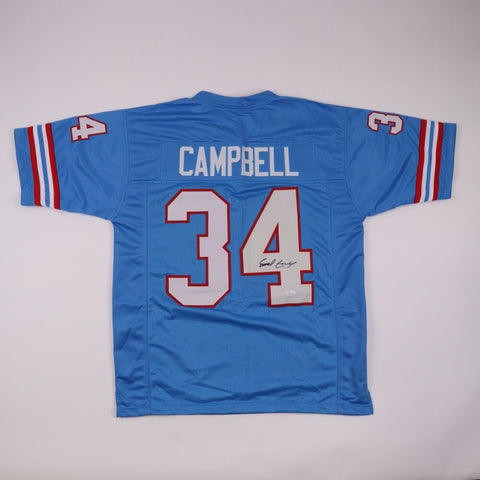 Earl Campbell Signed Houston Oilers Jersey (JSA COA) Hall of Fame Running Back