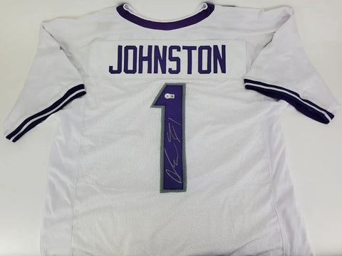Quentin Johnston Signed TCU Horned Frogs Jersey (JSA COA) L A Chargers Receiver