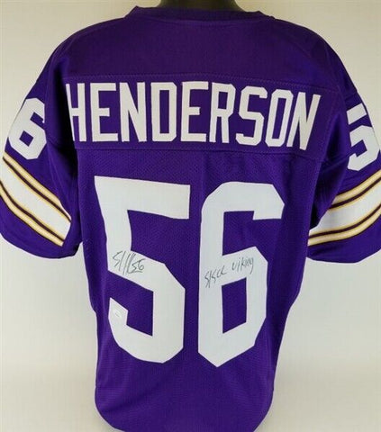 E. J. Henderson Signed Minnesota Vikings Jersey (JSA  COA) 2010 Pro Bowl L.B.