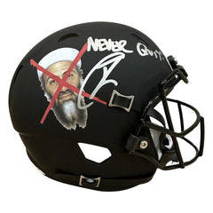 Robert O'Neill Signed "Osama Bin Laden" Mini Helmet Inscribed "Never Quit!"(PSA)