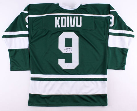 Mikko Koivu Signed Wild Jersey (Beckett COA) 6th Overall pick 2001 NHL Draft