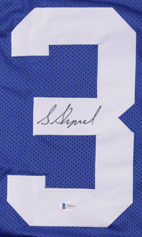Sterling Shepard Signed Giants Jersey (Beckett Holo) New Yorks #2 Pck 2016 Draft
