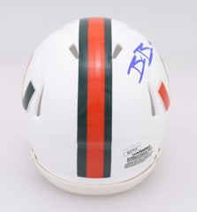 Bubba Bolden Signed Miami Hurricanes Mini-Helmet (JSA COA) Seattle Seahawks D.B.