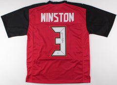 Jameis Winston Signed Tampa Bay Buccaneers Jersey (Beckett COA) NFL R.O.Y 2015