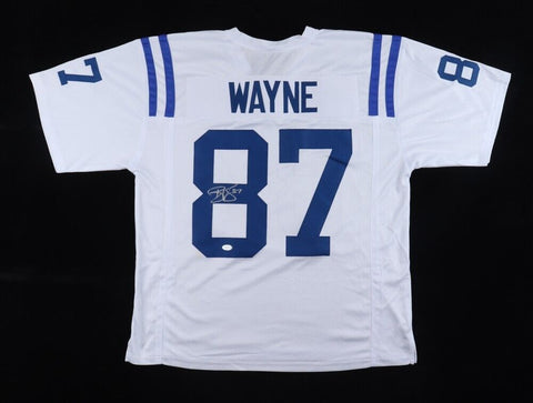 Reggie Wayne Signed Indianapolis Colts White Jersey (PSA COA) 6xPro Bowl W.R.