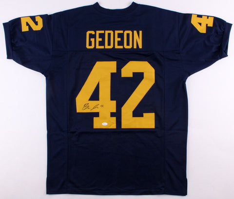 Ben Gedeon Signed Michigan Wolverines Jersey (JSA COA) Vikings Linebacker