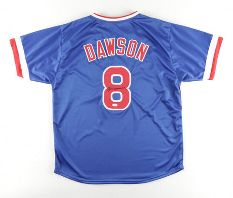 Andre Dawson Signed Chicago Cubs Jersey (JSA Holo) 8×All-Star O.F./ 1987 N.L.MVP
