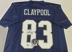 Chase Claypool Signed Notre Dame Fighting Irish Jersey (Beckett) Steelers W.R.