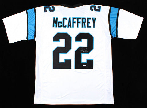Christian McCaffrey Signed Carolina Panthers Jersey (Beckett COA)