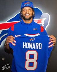 O J Howard Signed Buffalo Bill Jersey (Beckett) Super Bowl LV Champion Tight End