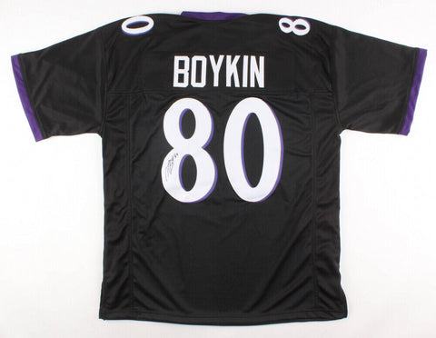 Miles Boykin Autographed Custom Framed Baltimore Ravens Jersey JSA Witness  COA