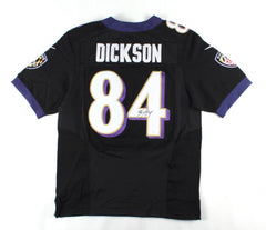 Ed Dickson Signed Baltimore Ravens Custom Jersey (JSA COA) 3rd Rnd Pk TE