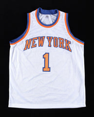 Chris Childs Signed Knicks Jersey (PSA COA) New York Point Guard 1994–2001