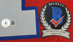 Tedy Bruschi Signed New England Patriots Jersey (Beckett) 3×Super Bowl Champions
