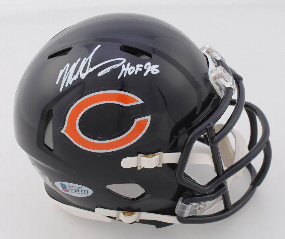 Mike Singletary Autographed Signed Chicago Bears Mini Helmet With HOF 98