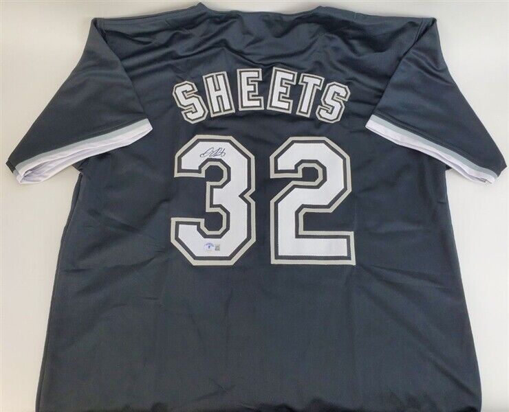 Gavin Sheets Signed Chicago White Sox Jersey (Beckett) 2017 2nd Round –