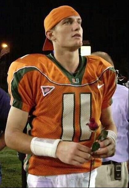 Ken Dorsey Signed Miami Hurricanes Jersey Inscribed "2001 Natl. Champs" (JSA) QB