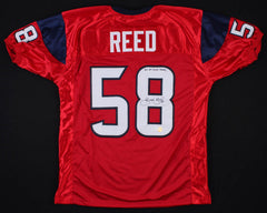 Brooks Reed Signed Houston Texans Jersey Inscrbed 2011 AFC South Champs JSA Holo