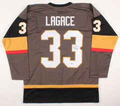 Maxime Lagace Signed Golden Knights Jersey (Beckett COA) Las Vegas Goaltender