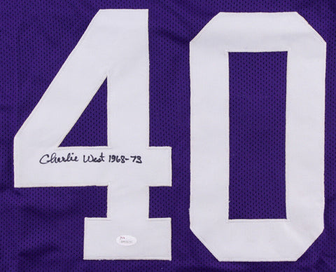 Charlie West Signed Vikings Jersey (JSA COA) NFL Champion (1969) Defensive Back