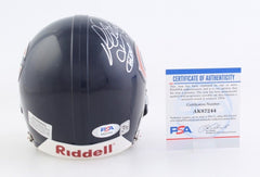 Richard Dent Signed Chicago Bears Mini Helmet Inscribed "MVP XX" (PSA COA)