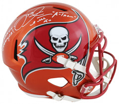 Mike Alstott Signed Tampa Bay Buccaneers Full-Size Helmet (Beckett) 2x Inscribed
