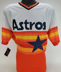 Jose Altuve Signed Houston Astros MLB Style Throwback Jersey (JSA COA)