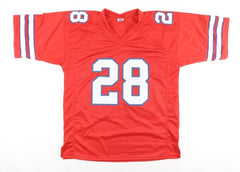 James Cook Signed Bills Jersey (Beckett) Buffalo 2022 2nd Rnd Pck / Univ Georgia
