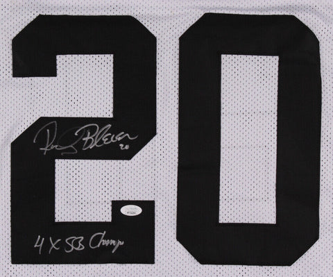 Rocky Bleier Signed Pittsburgh Steelers Jersey Inscribed "4xSB Champs"(JSA COA)
