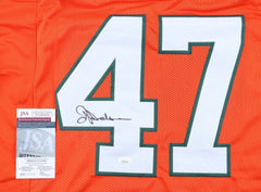 Ottis O.J Anderson Signed Miami Hurricanes Jersey (JSA COA) New York Giants R.B.