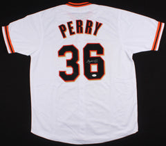 Gaylord Perry Signed San Francisco Giants Jersey (JSA COA) 1991 HOF Inductee