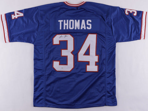 Thurman Thomas Signed Buffalo Bills Jersey (Beckett) 1991 Most Valuable Player
