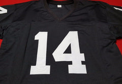 Ken Anderson Signed Cincinnati Bengals Black Jersey 1981 NFL MVP  (Leaf  COA)