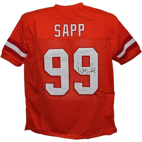 Warren Sapp Signed Tampa Bay Buccaneers Creamsicle Orange Jersey (Beckett)