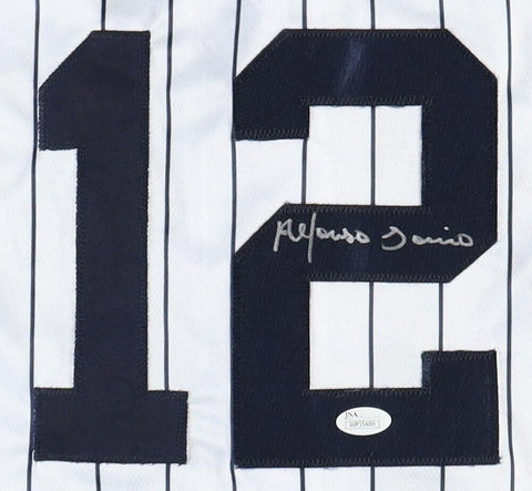 Alfonso Soriano Signed New York Yankees Pinstriped Jersey (JSA) 7xAll Star O.F.