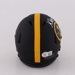 Gunner Olszewski Signed Steeler Eclipse Speed Mini Helmet "Here we Go" (Beckett)