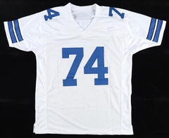 Bob Lilly Signed Dallas Cowboys White Jersey Inscribed "HOF 80" (Beckett COA)