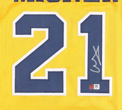 Franz Wagner Signed Michigan Wolverines Jersey (PA COA) Magic 1st Rnd Pick 2021