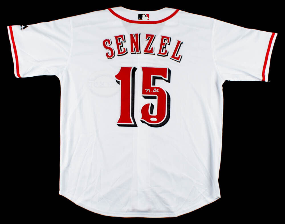 Nick Senzel Autographed Cincinnati Custom White Baseball Jersey - BAS COA