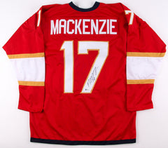 Derek MacKenzie Signed Panthers Jersey (Beckett COA) former Florida Team Captain