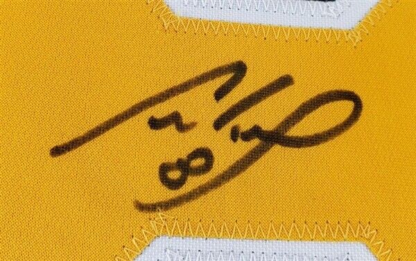 Framed Autographed/Signed Cam Neely 33x42 Vancouver Black Hockey Jersey JSA  COA