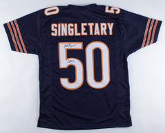 Mike Singletary Signed Bears Jersey Inscibed"S.B.XX" (JSA COA) Mtddle Linebacker