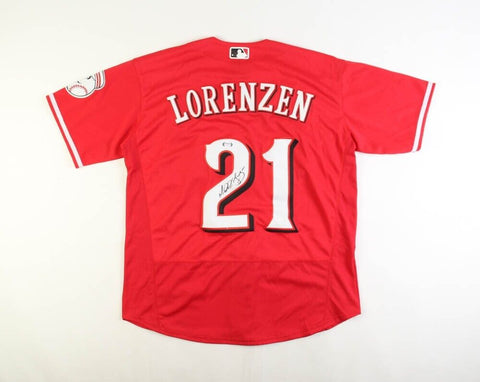 Michael Lorenzen Signed Cincinnati Reds Jersey (PSA COA) Pitcher / Outfielder