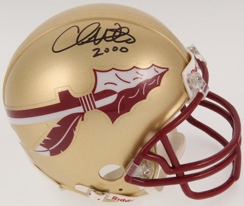 Chris Weinke Signed Florida State Seminoles Mini Helmet Inscribed "2000" JSA COA