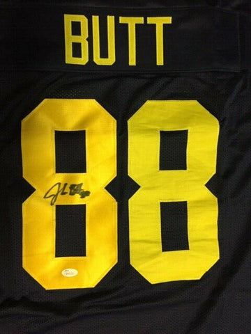 Jake Butt Signed Michigan Wolverines Jersey (JSA COA) Starting Tight End